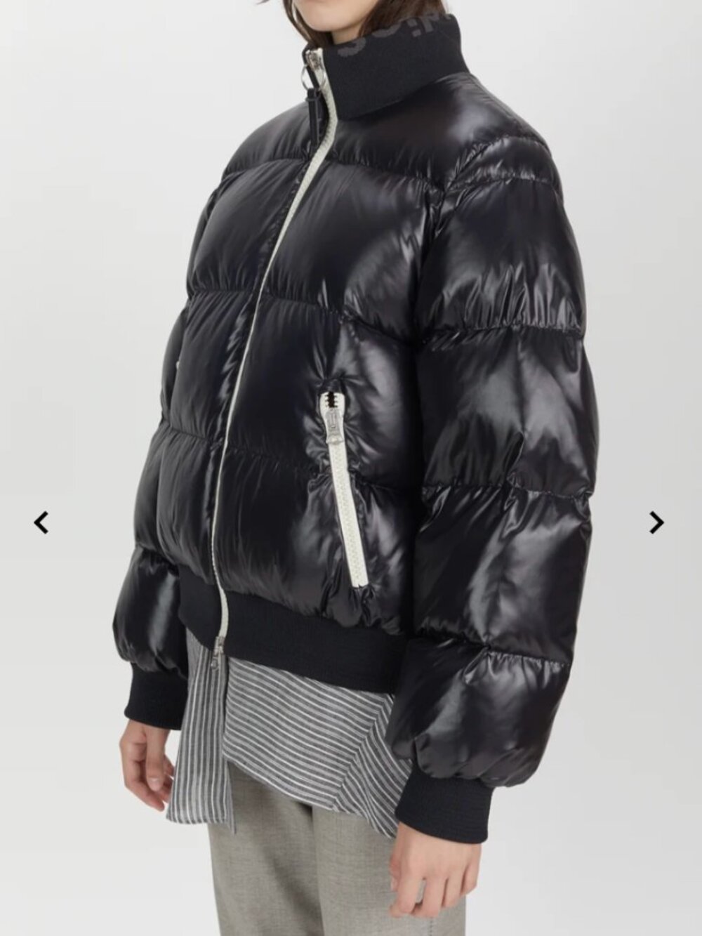 Acne Studios Cilla Puffer Bomber in Black PERFECT Winter Coat
